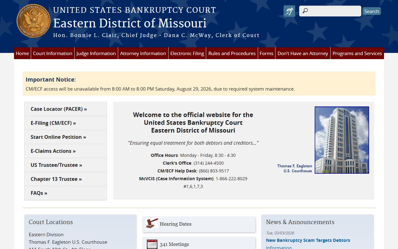 Crawford County probate records federal bankruptcy court distinction