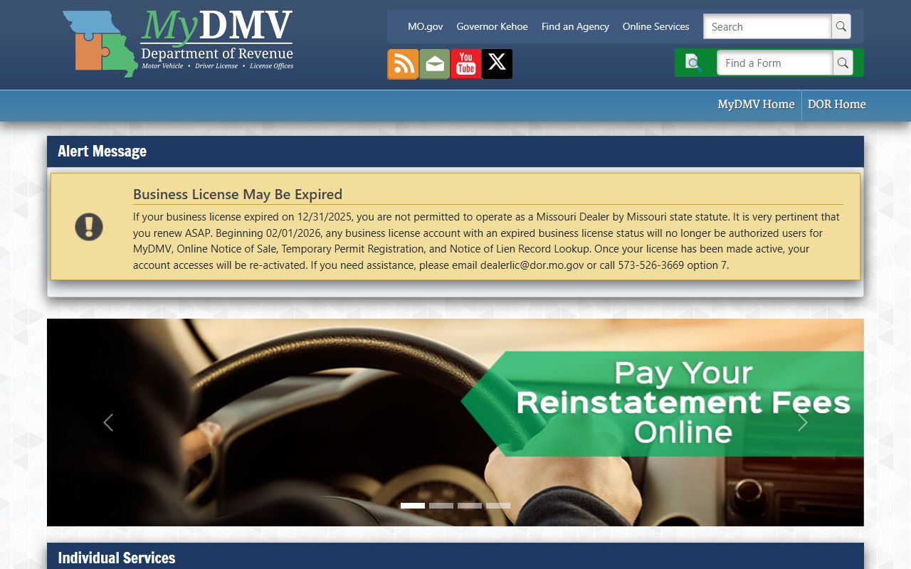 Crawford County traffic court records and Missouri DOR driver services
